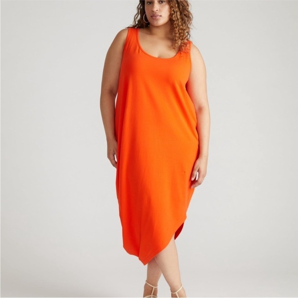 Universal Standard Dresses & Skirts - NWT Universal Standard Iconic Geneva Crew Neck Tank Dress Sun Fire - 4XS